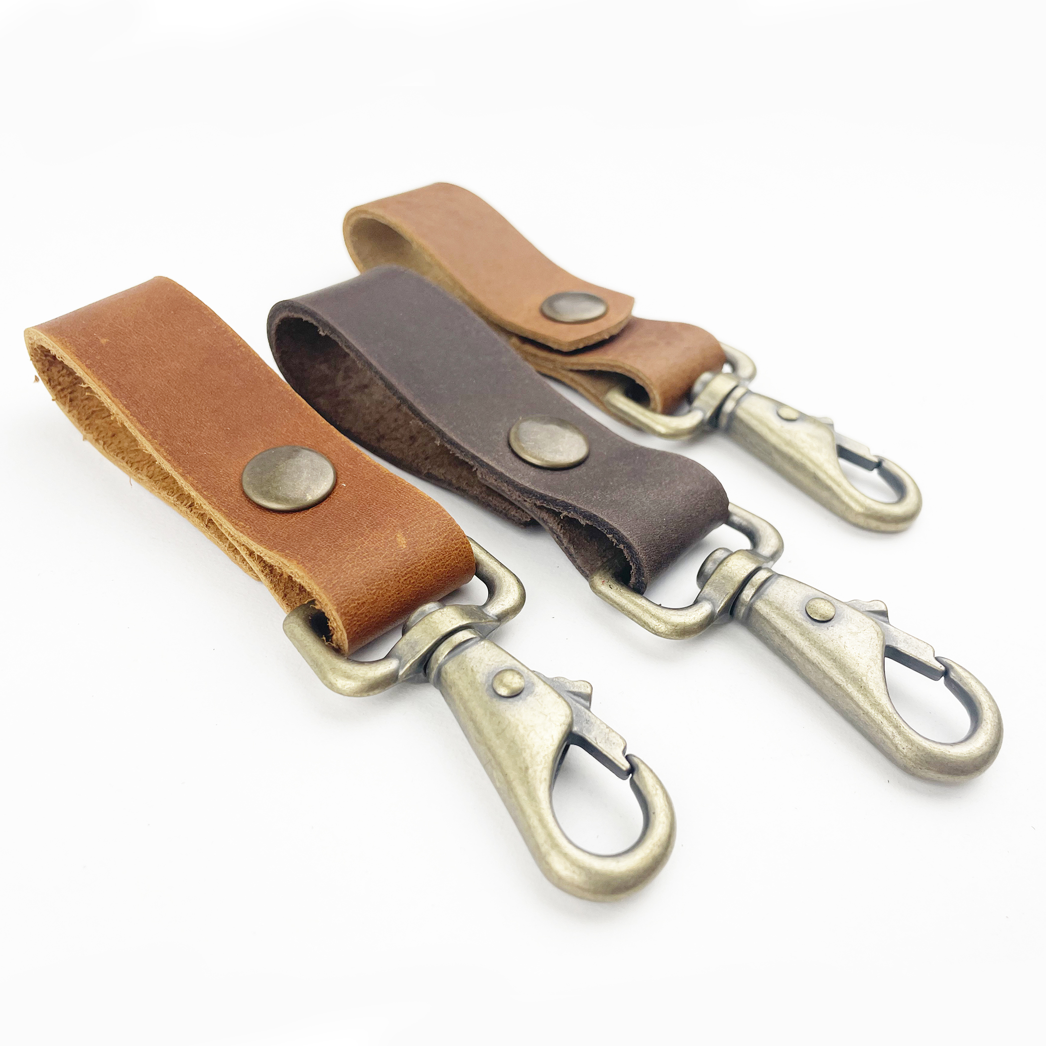 Personalizable Leather Keychain