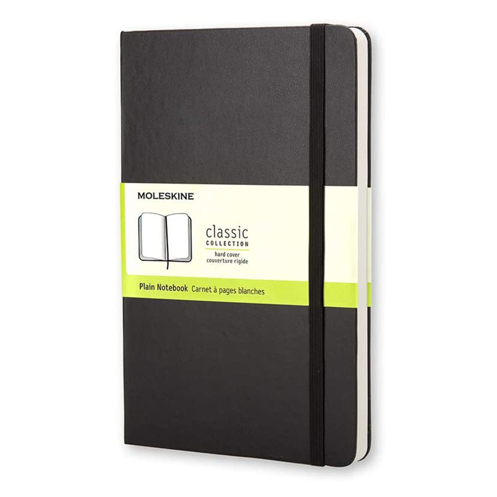 Moleskine Classic Notebook, Extra Large, Plain, Black, Hard Cover (7.5 x 10)