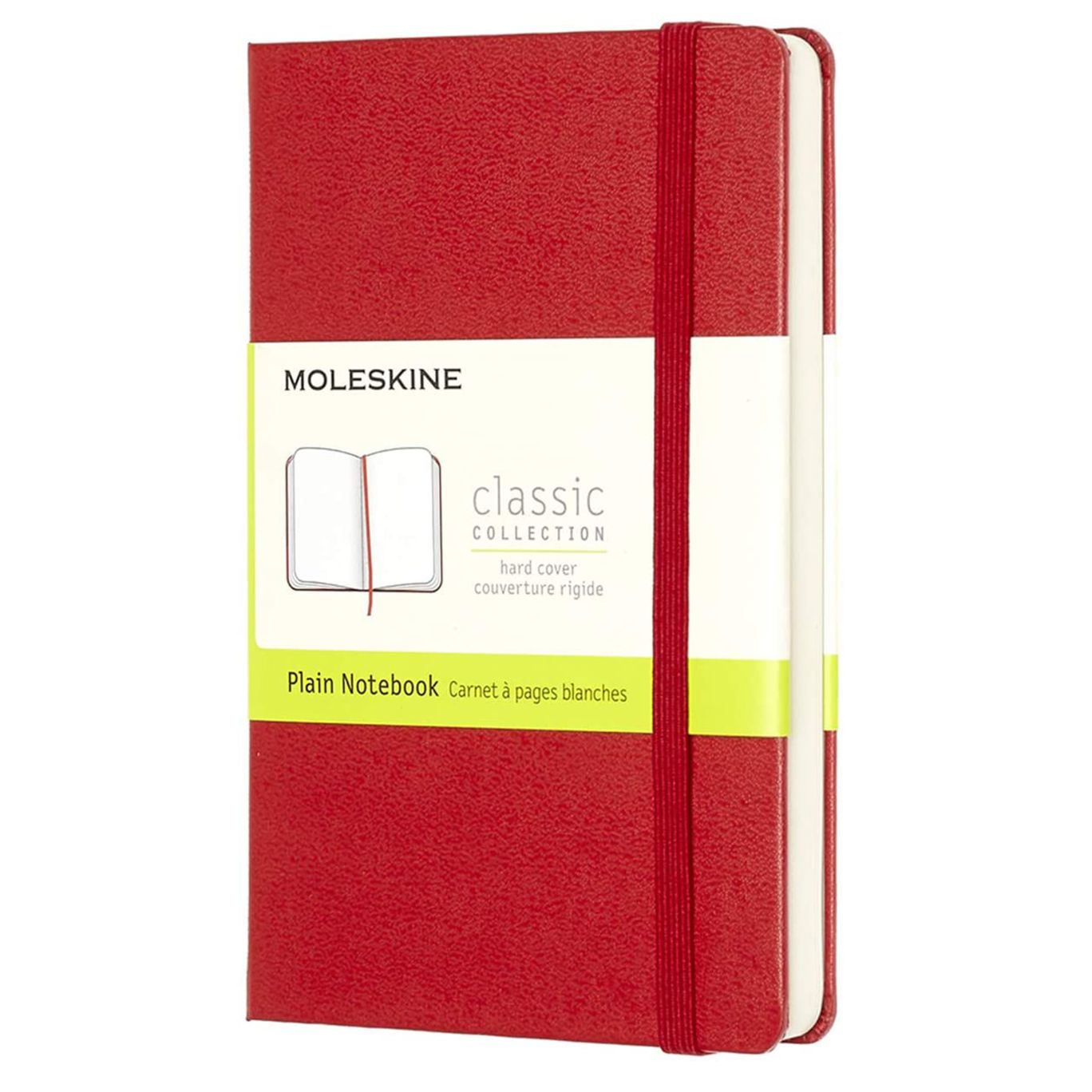 Moleskine Classic Notebook, Extra Large, Plain, Scarlet Red, Hard Cover (7.5 x 10)