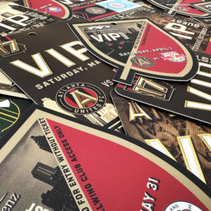 2023 Mercedes-Benz Stadium Badges and Lanyards