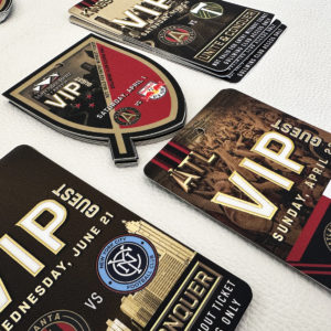 2023 Mercedes-Benz Stadium Badges and Lanyards