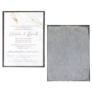 Leather Invitation Panel