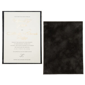 Suede Invitation Panel