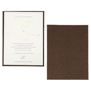 Linen Invitation Panel