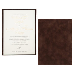 Suede Invitation Panel