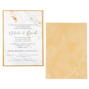 Suede Invitation Panel