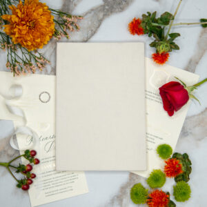 Ivory Linen Invitation Folio