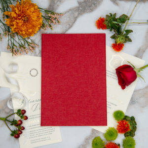 Brick Linen Invitation Folio