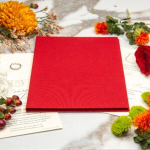 Brick Linen Invitation Folio